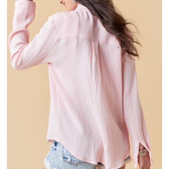 Light Pink Button Down Shirt - Picture 3 of 4